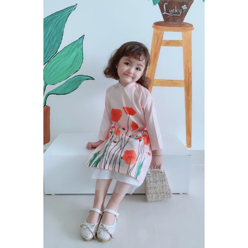 Áo Dài Bé Gái Cao Cấp⚡Freeship⚡Hàng Chất Lượng Cao
