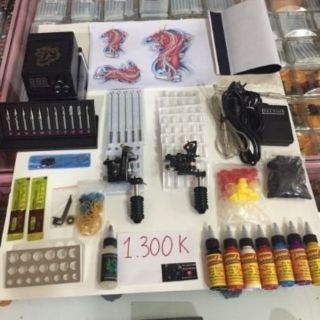 Combo full bộ kit 2 máy xăm Trung Cấp mẫu 02