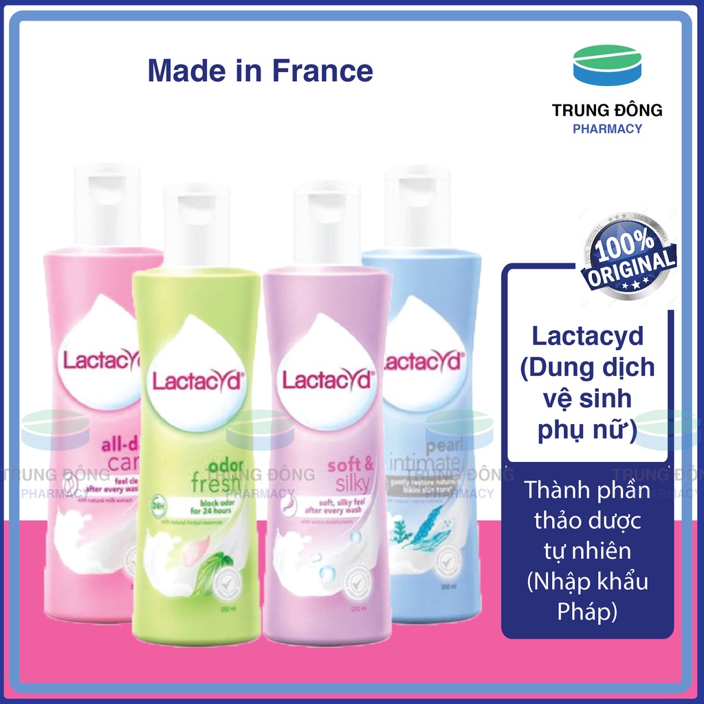 Dung dịch vệ sinh phụ nữ Lactacyd Odor Fresh, Soft &amp; Silky, ngăn mùi hôi dưỡng ẩm cho da nhạy cảm-Trung Đông Pharmacy