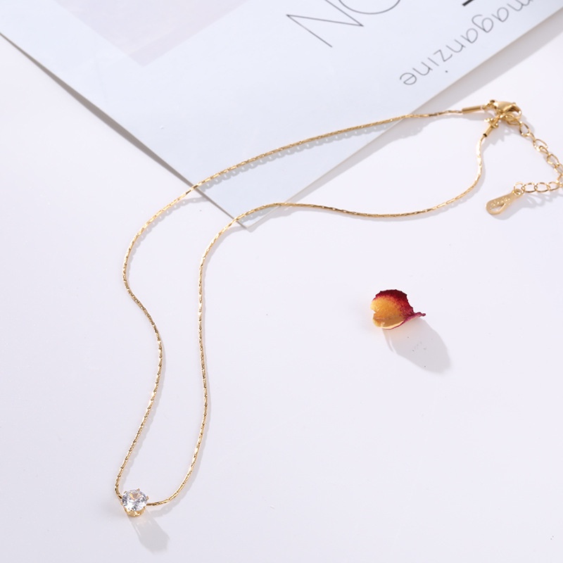 Dây chuyền titan xoàn nụ dây mảnh X9-104A - CAM KẾT KHÔNG BAY MÀU - BẢO HÀNH 12 THÁN