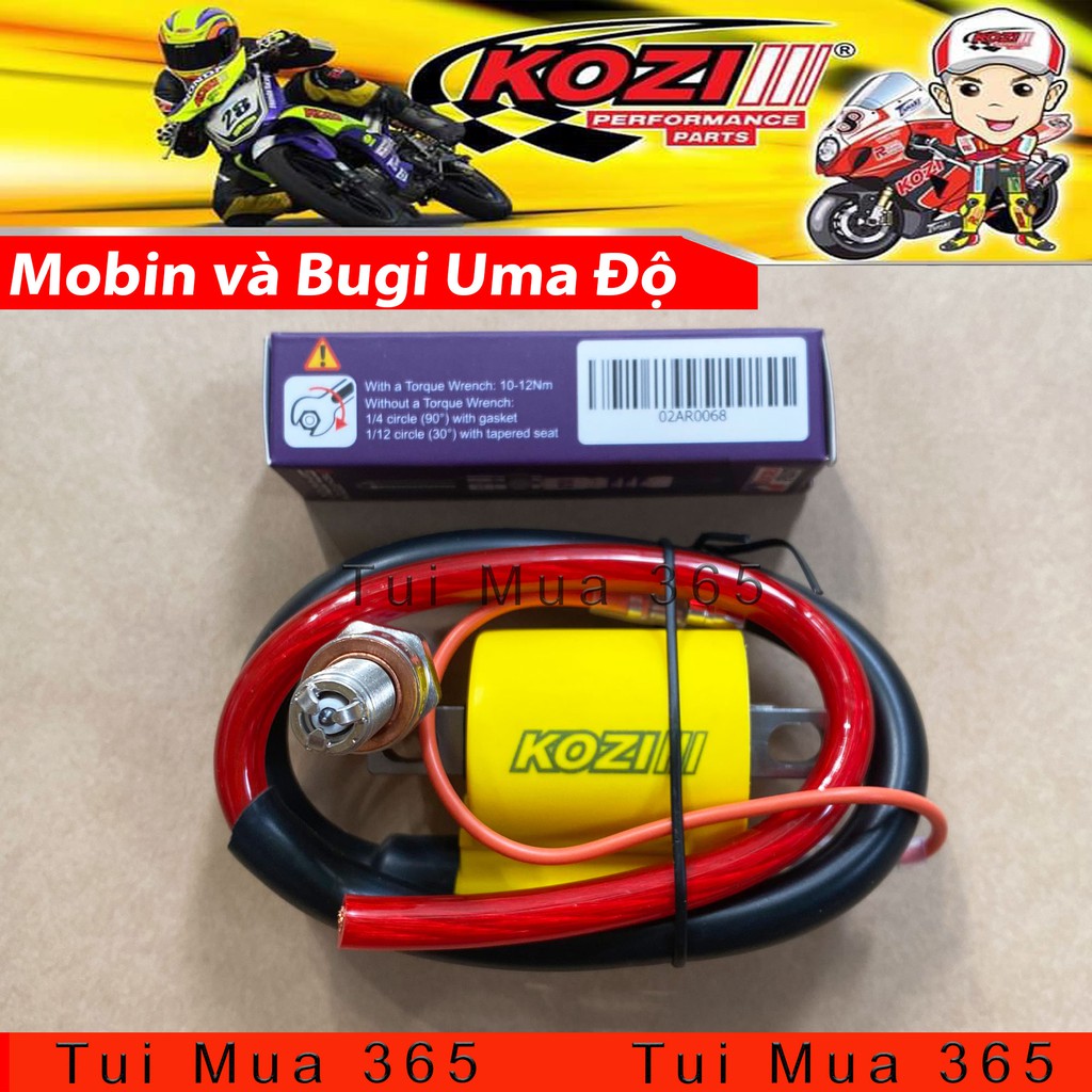 Mobin Sườn và Bugi Uma Độ Cho Xe Wave S, RSX, Wave RS, Future 125, Exciter 135cc - Malaysia