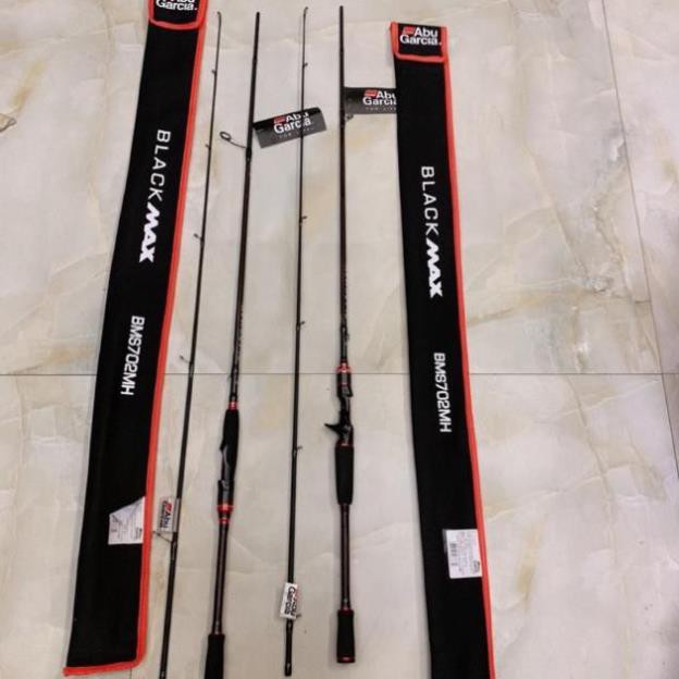 CẦN CÂU CÁ CẦN LURE Abu Black Max 702 MH ( TẶNG NGAY CƯỚC 300M ION TẢNG HÌNH ) CẦN CÂU LURE ĐỨNG VÀ NGANG CHÍNH HÃNG