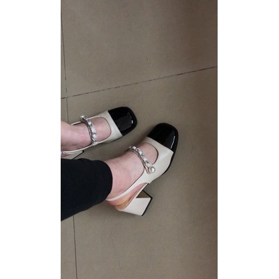 Gày cao gót Mari Jane tiểu thư quang ngang hở ngót thoáng mềm ko đau chân