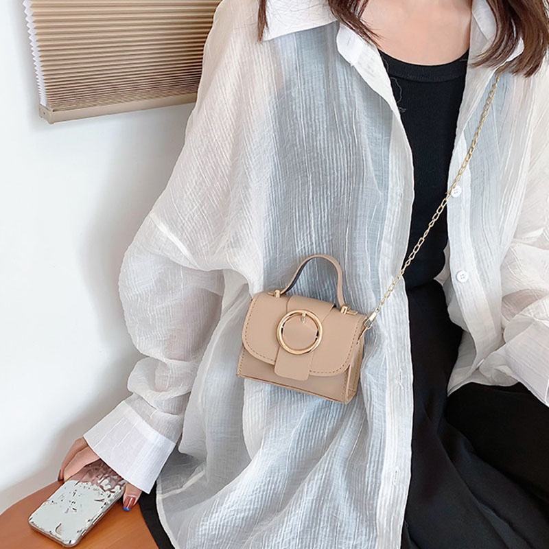 Túi kẹp nách IELGY hình vuông cỡ nhỏ phong cách retro ngọt ngào cho nữ