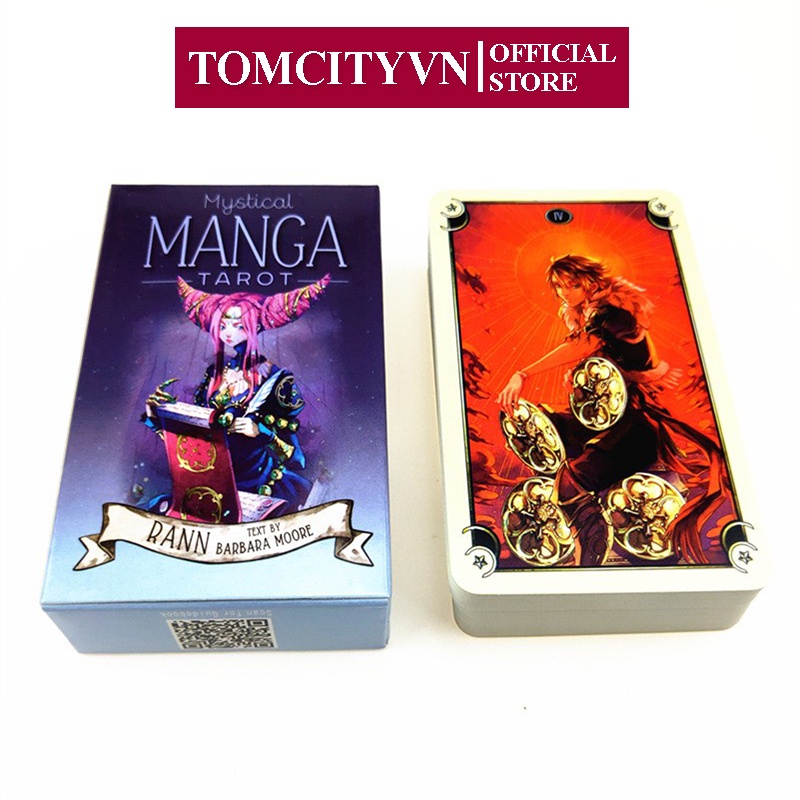 Bộ Mystical Manga Tarot TOMCITY 78 Lá Bài Chất Lượng Cao