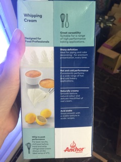 Whinpping cream achor 1 lít