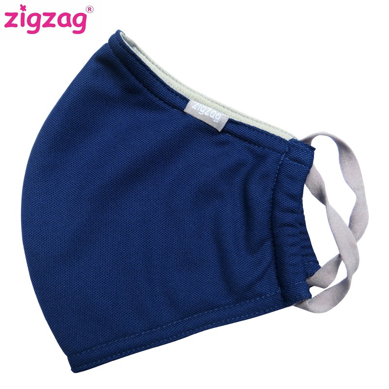 Khẩu trang nhỏ chống nắng UPF50+ zigzag MAS00110 (màu Blue Depths)