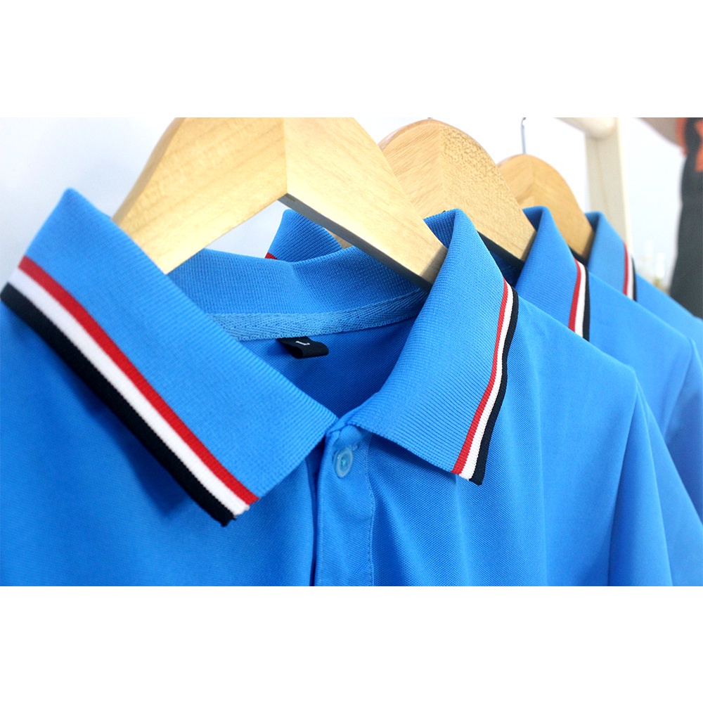 Áo Thun Cổ Bẻ Nữ, Áo Thun Có Cổ Polo, Áo Polo Nữ Phối 3 Sọc Ngắn Tay - CA42