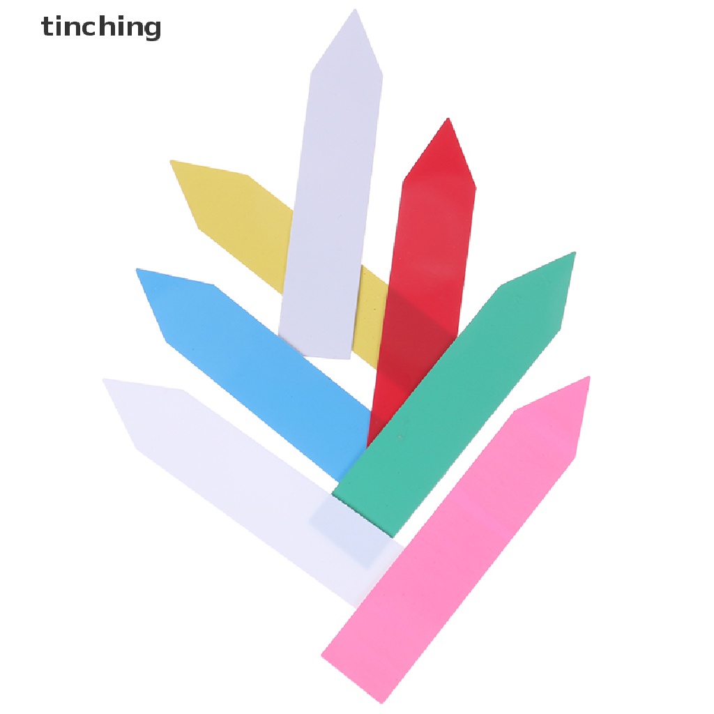 100 tag đánh dấu cây trồng 10x2cm bằng nhựa mới