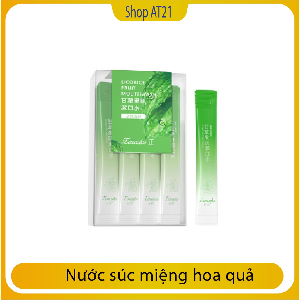 Combo 20 gói Nước súc miệng hoa quả nội địa trung, thơm miệng, nhỏ gon, dễ dàng mang theo