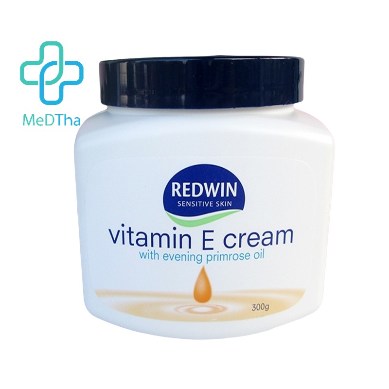 Kem dưỡng da mềm mịn REDWIN Vitamin E Cream 300g - Dưỡng ẩm da, chống nẻ, làm đẹp da hàng Úc [Chính hãng]