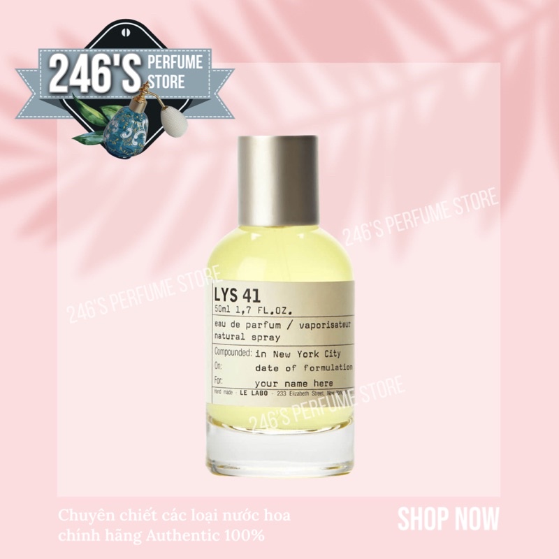 🌟 Mun 🌟 Nước Hoa Mẫu Thử Nữ Mùi Hoa Lily Lys Le LaBo 41 | Thế Giới Skin Care