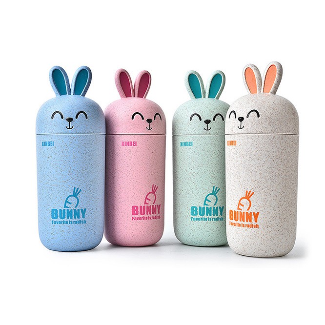 HCM - Bình nước lúa mì thỏ Bunny siêu kute 300ml