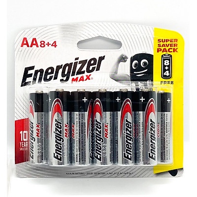 ⚡GIAO HỎA TỐC⚡ Pin Max 8+4 viên Energizer (  AA và AAA ) - Hàng Chính Hãng.