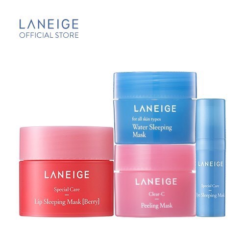 Bộ sản phẩm mini Top mặt nạ dưỡng ẩm tối ưu Laneige - Hàng Chính Hãng