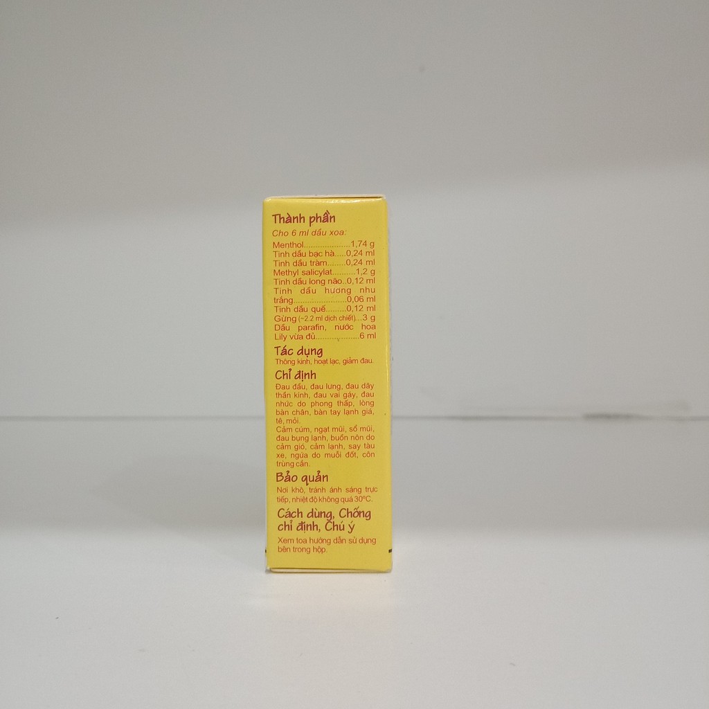 Dầu gừng Thái Dương 6ml