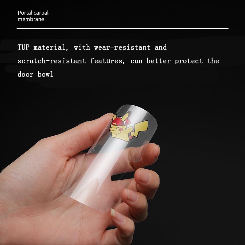 Bộ 8 Miếng Dán tpu Trong Suốt Chống Trầy Cho Tay Nắm Cửa Xe Hơi
