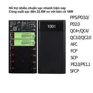 Box sạc dự phòng 6 cell sạc nhanh 22.5w mẫu mới 2022