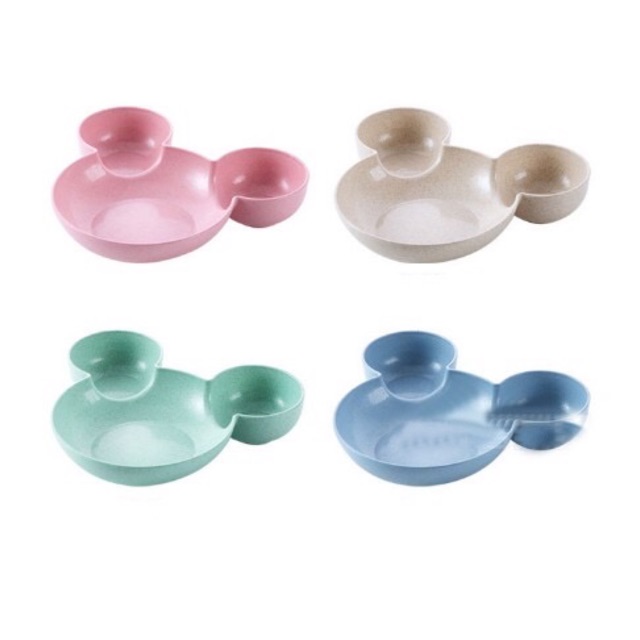 Khay Ăn Dặm Lúa Mạch Hình Chuột Đáng Yêu