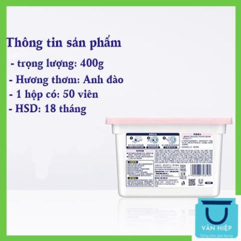 Viên giặt quần áo OMO - 50 Viên giặt đánh bay vết bẩn, giữ màu quần áo, lưu hương lâu 24h, viên giặt OMO van1