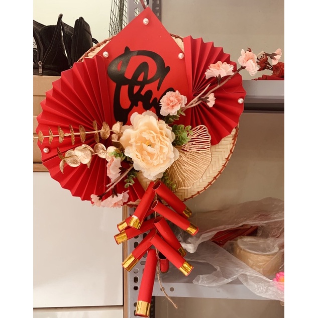 Mẹt tre trang tríTết  đường kính 30cm