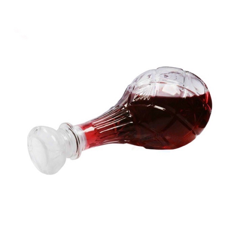 BÌNH THUỶ TINH ĐỰNG RƯỢU 750ml- mẫu hoa cổ cao