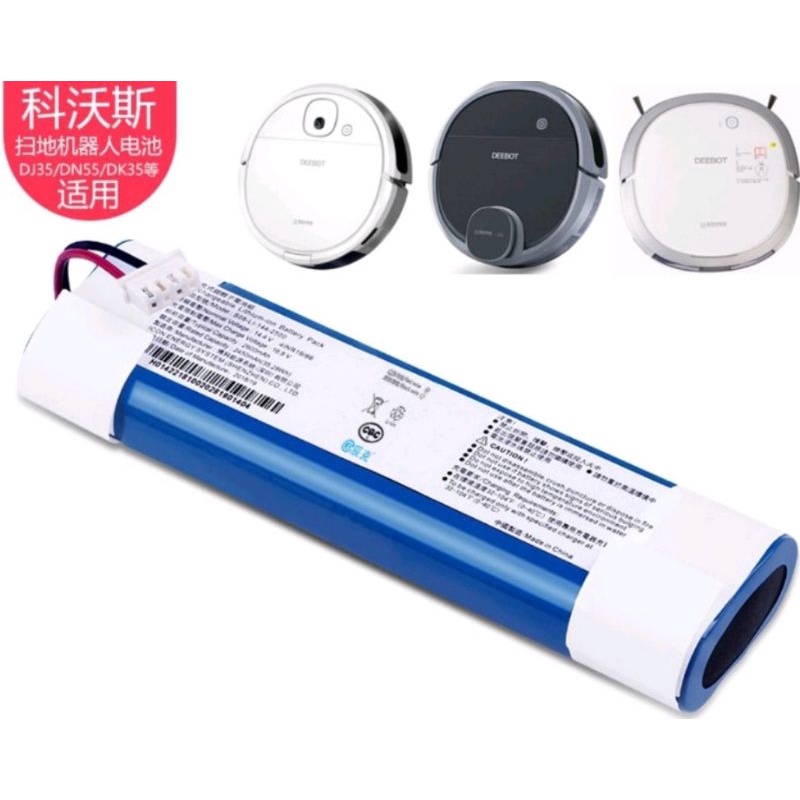 Pin cho robot hút bụi lsu nhà Ecovacs Deebot Dn55/Dn520/Dj35