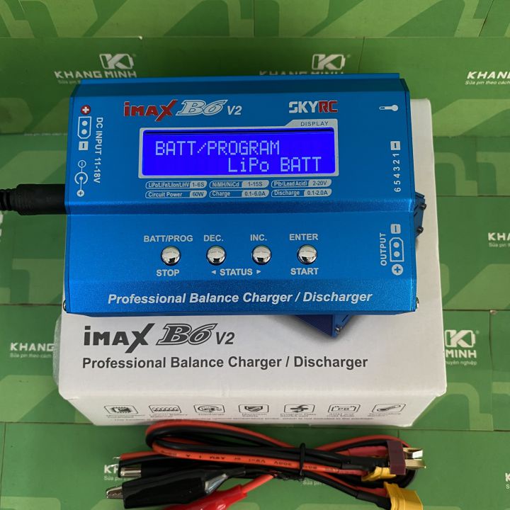 Sạc iMax B6 V2 SkyRC new , đo nội trở và dung lượng pin, bình ắc quy, sạc cân bằng cell pin