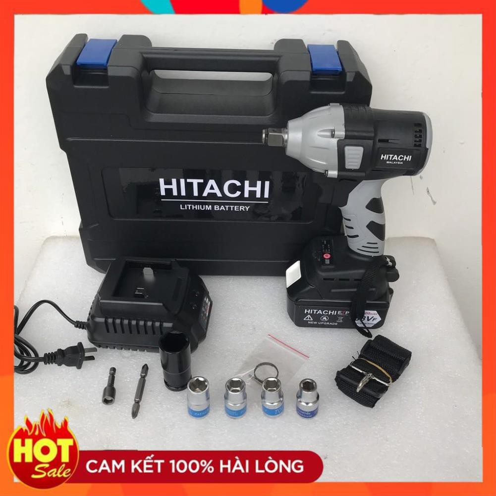 [Hàng Tốt] Máy siết bulong Hitachi, đầu bulong 2 trong 1