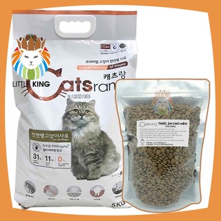 Catsrang 1kg chia túi zip bạc - Hạt thức ăn cho mèo - Little King pet shop