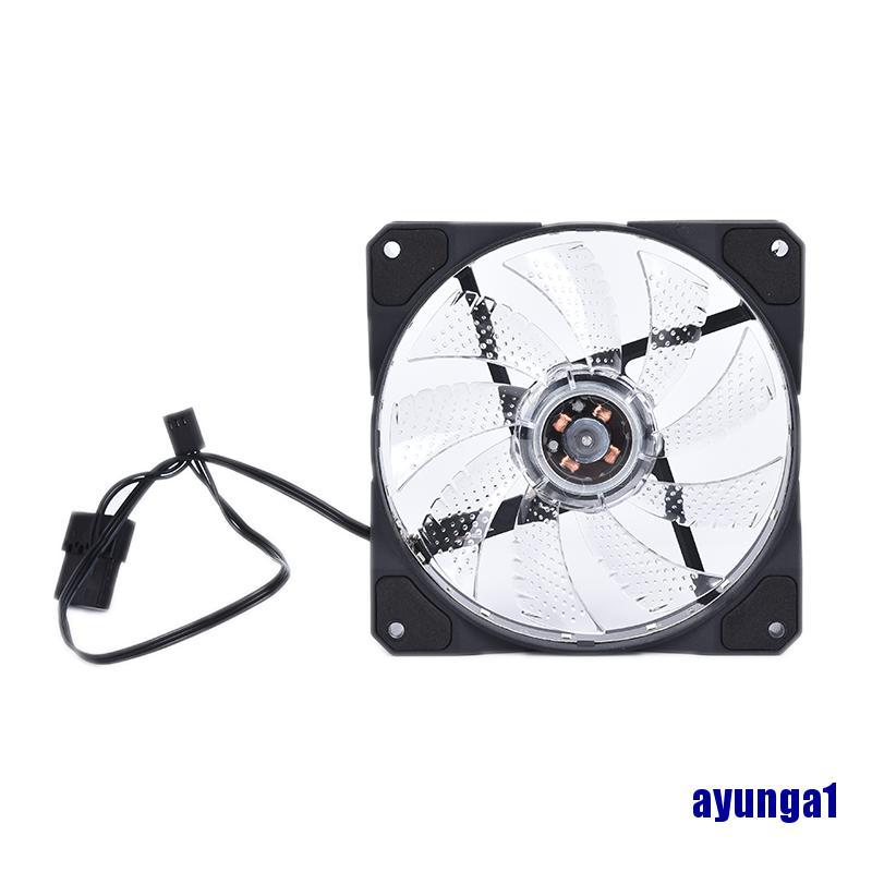 Quạt Tản Nhiệt Không Chổi Than Yunga1 15 Led Rgb 12cm Dc 12v Cho Pc