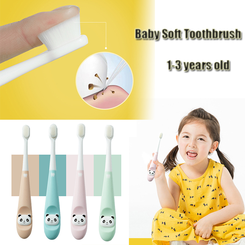 Bàn chải đánh răng lông mềm màu ngẫu nhiên dành cho bé từ 1 - 3 tuổi