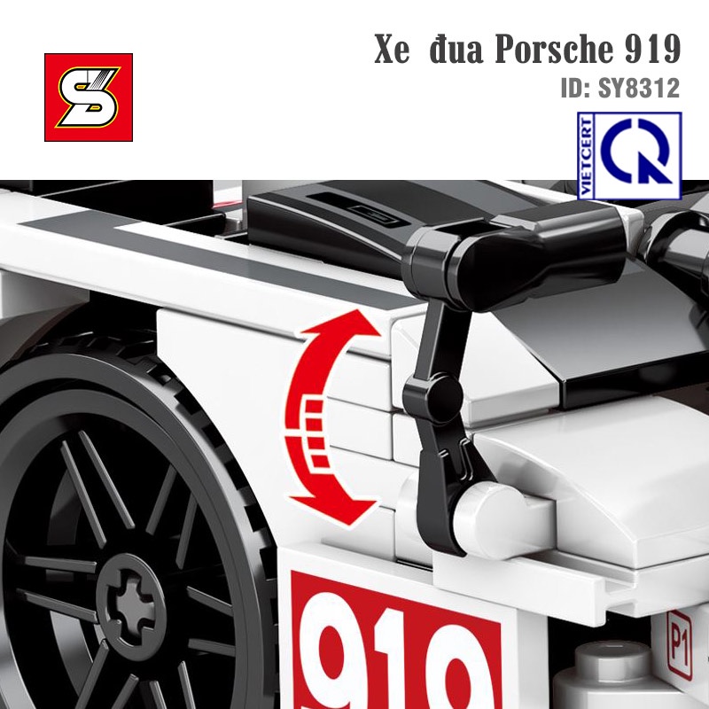 Bộ đồ chơi lắp ráp - lego lắp ghép đồ chơi mô hình Siêu xe Koenigsegg 919 chạy cót. Bảo hành 12 tháng toàn quốc