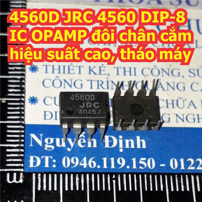 5 con 4560D JRC 4560 DIP-8 IC OPAMP đôi chân cắm hiệu suất cao kde8190
