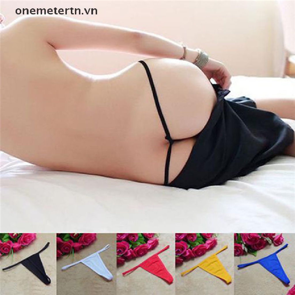 Onemetertn Quần Lót Lọt Khe Chữ V Phối Ren Quyến Rũ Cho Nữ
