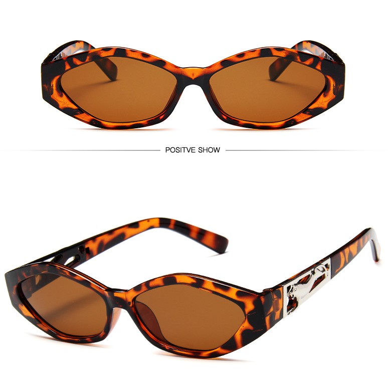 Kính Mát Gọng Oval Phong Cách Retro Cho Nữ