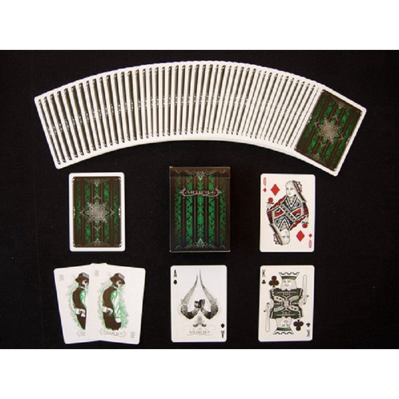 Bộ Bài Xanh Lá Ellusionist Artifice Playing Cards, Thẻ Sưu Tập USPCC, Trò Chơi Thẻ Ma Thuật, Đạo Cụ Ảo Thuật Cho Nhà Ảo Thuật