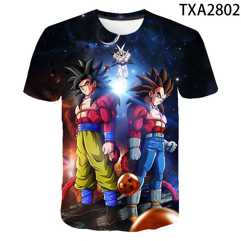 Áo Thun Tay Ngắn In Hình Goku 3D Thời Trang Mùa Hè Dành Cho Nam Và Nữ 2022