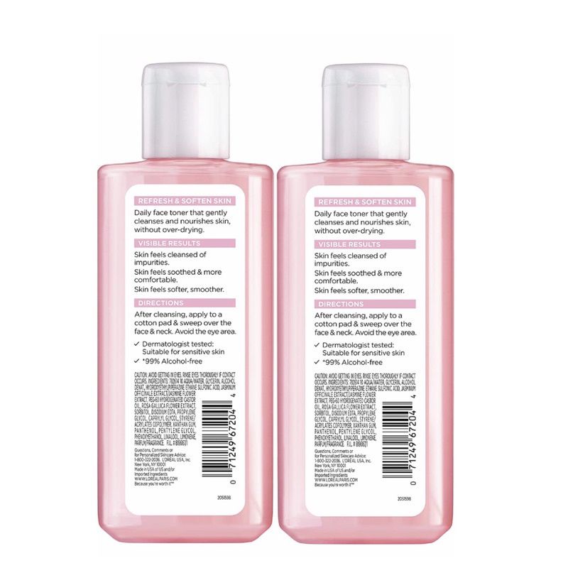 Nước hoa hồng Loreal Hydrafresh Toner cân bằng da không chứa cồn 251ml