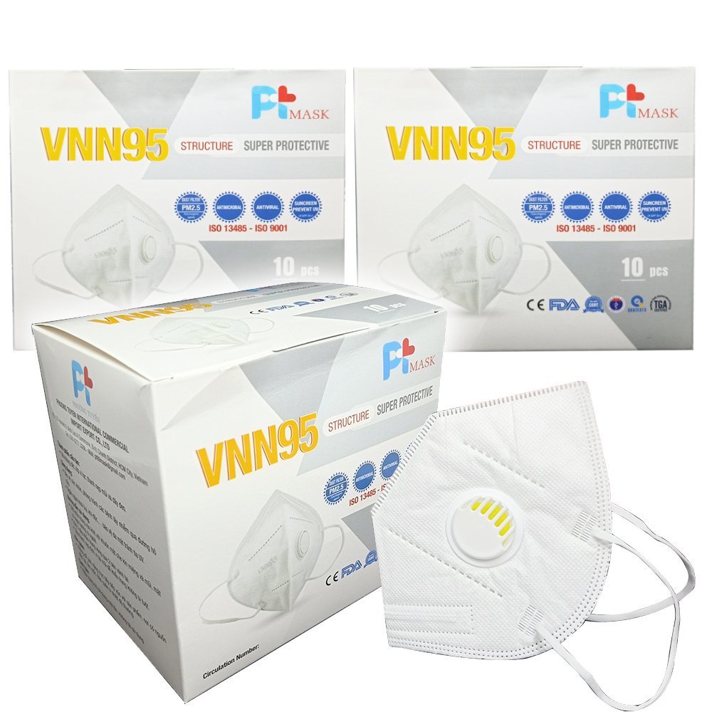 Khẩu Trang Y Tế 5 Lớp Kháng khuẩn PT Mask VNN95 (Hộp gồm 10 Cái )