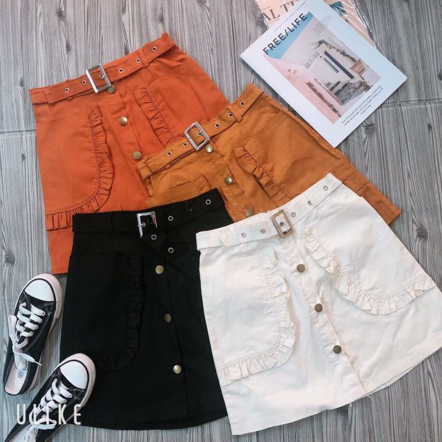 Chân Váy KaKi co giãn Váy Ngắn Váy Chữ A Ulzzang | BigBuy360 - bigbuy360.vn