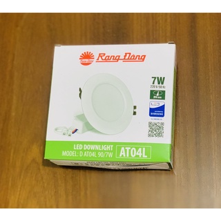 Đèn led âm trần downlight ánh sáng trắng at04l d90 7w
