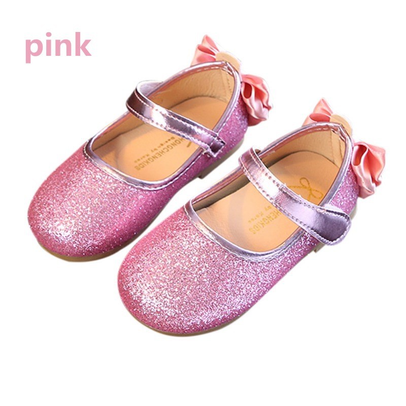 Giày Kiểu Dáng Công Chúa Bằng Chất Liệu Pu Dùng Cho Bé Gái