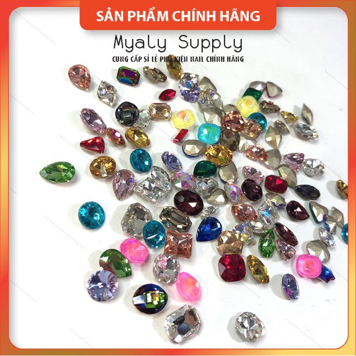 Đá Khối Nail Đính Móng Giả Úc Chân Nhọn 100 Viên SP000908