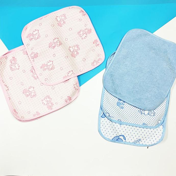 Miếng lót chống thấm, tấm lót 4 lớp thay bỉm sơ sinh cho bé trai/gái KT 30x30cm