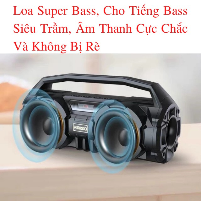 [ BH12 Tháng, Tặng Micro Hát Karaoke ] Loa Bluetooth KIMISO KM-S1🔥BÁN CHẠY🔥 Loa Hát Karaoke Kết Nối Điện Thoại Máy Tính