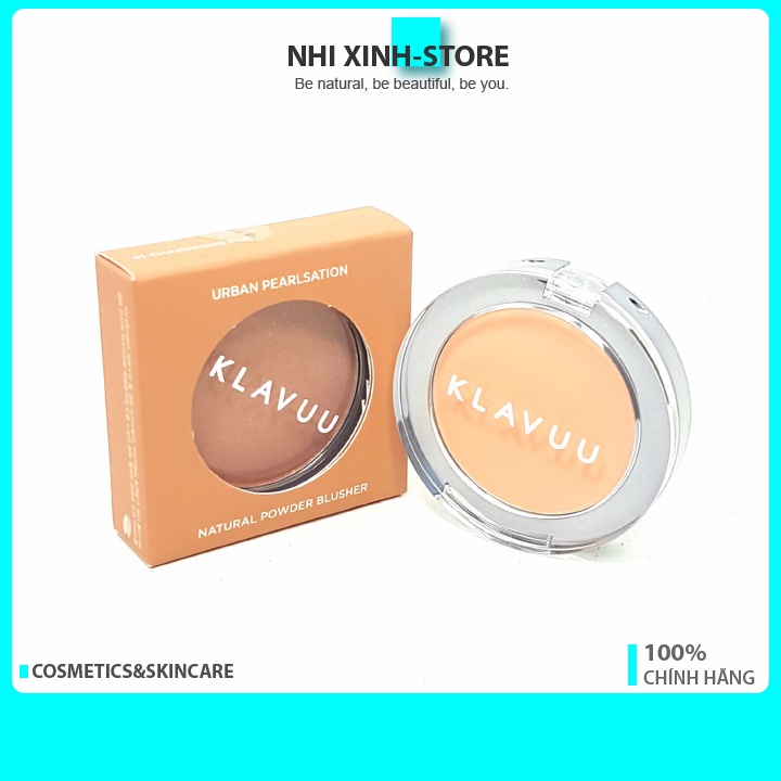 [ĐỦ MẦU] Phấn Má Hồng Klavuu Urban Pearlsation Natural Powder Blushe