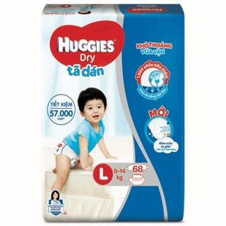Tã dán Huggies Super Jumbo M76/ L68/XL62