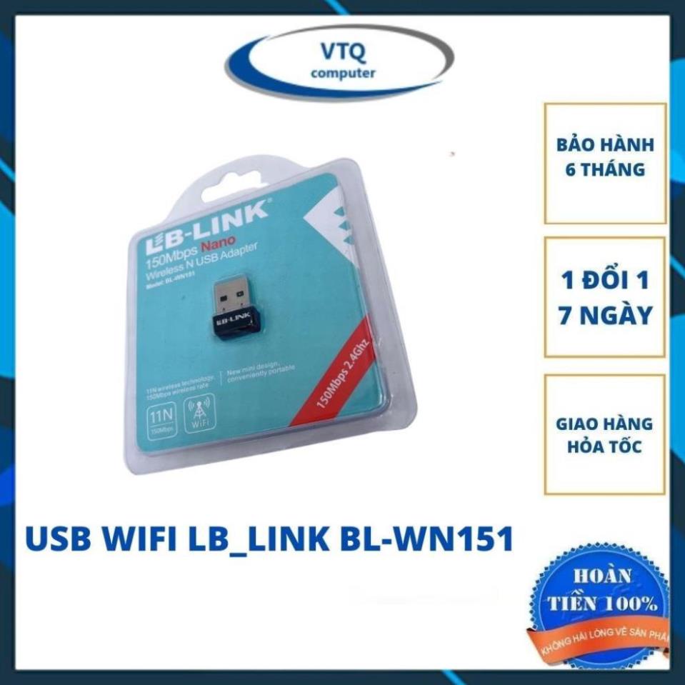 Usb wifi LB link BL-WN151, USB thu wifi LBlink Fuller dùng cho máy tính