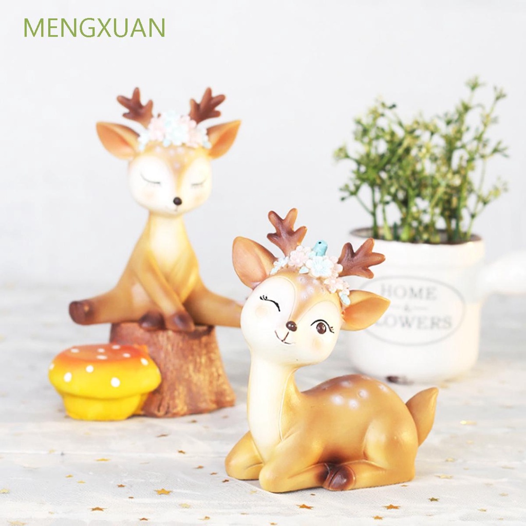 Đồ trang trí chú nai dễ thương nhỏ gọn dùng trang trí tiểu cảnh / bánh kem diy